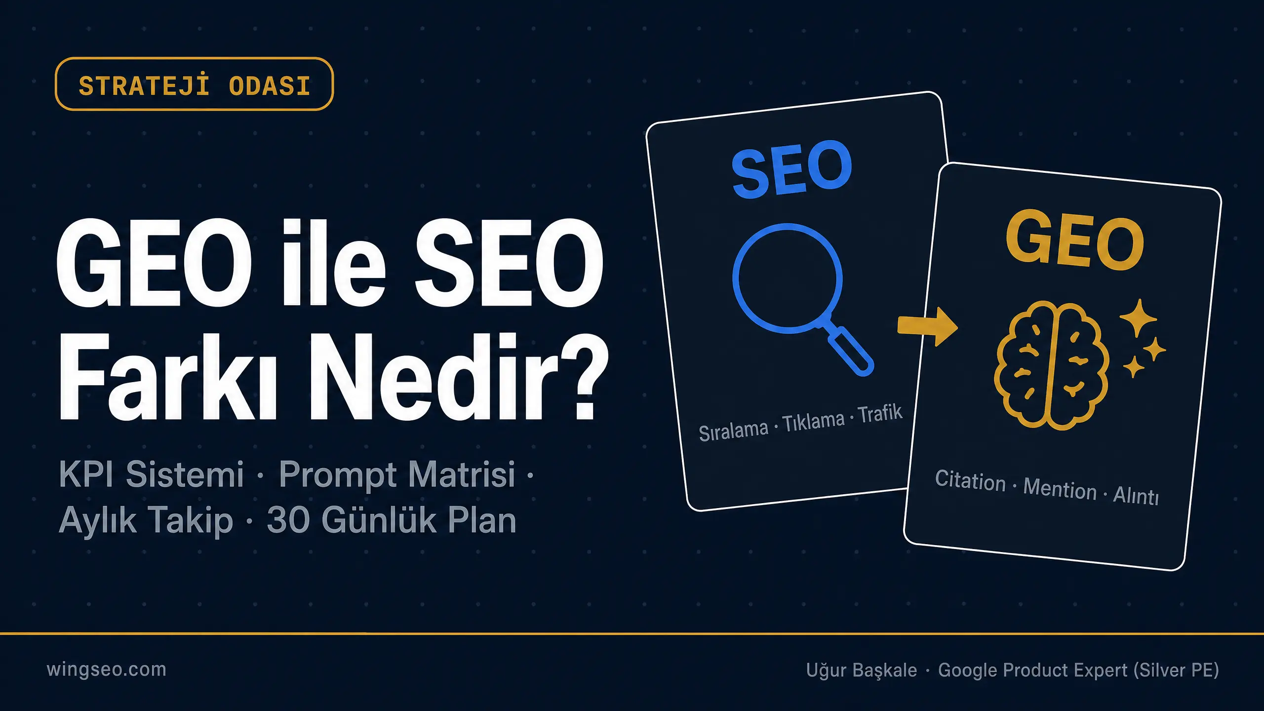GEO ile SEO farkı nedir rehber