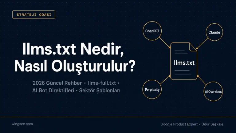llms.txt nedir nasıl oluşturulur rehber