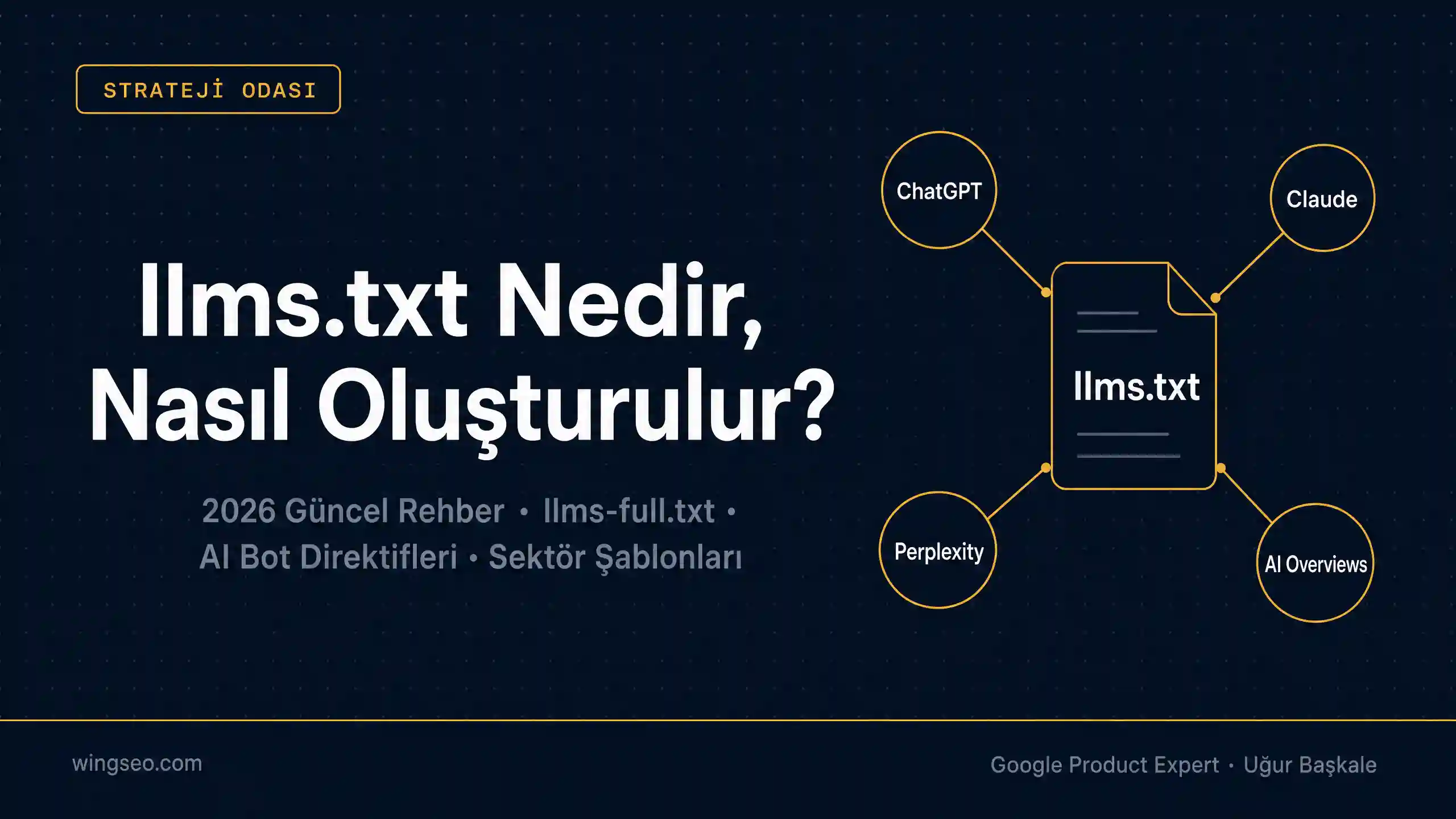 llms.txt nedir nasıl oluşturulur rehber